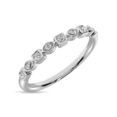Diamond 1/20 Ct.Tw. Stack Band in 10K White Gold